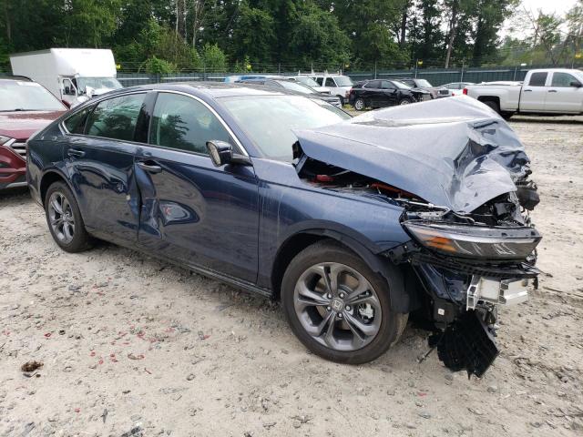 1HGCY2F63PA033853 - 2023 HONDA ACCORD HYBRID EXL BLUE photo 4