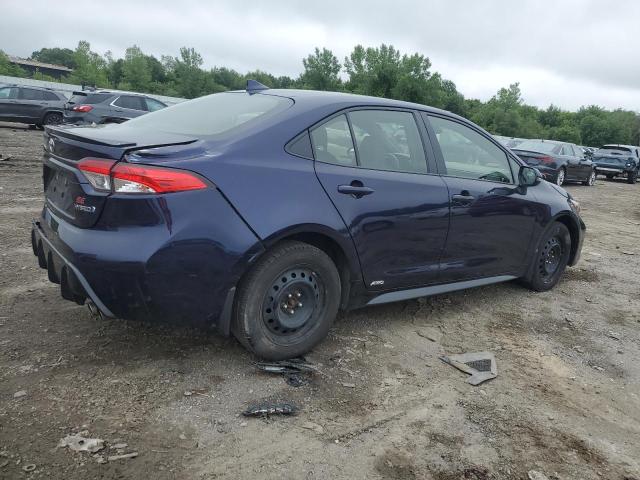 JTDBDMHE7PJ003549 - 2023 TOYOTA COROLLA LE Blau Foto 3