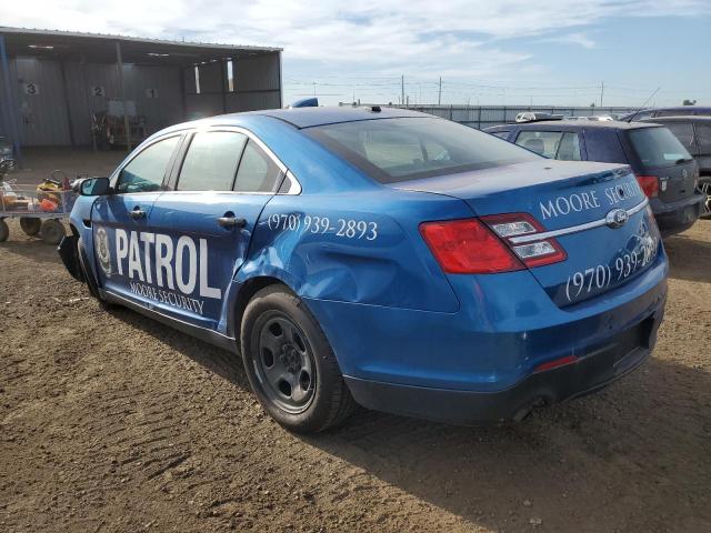 1FAHP2M83DG130531 - 2013 FORD TAURUS POLICE INTERCEPTOR BLUE photo 2