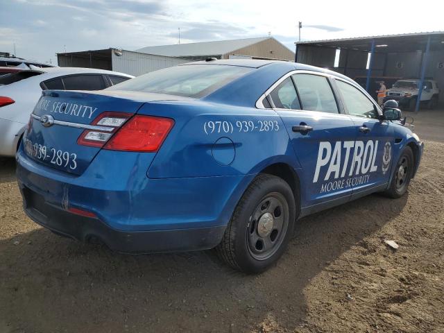 1FAHP2M83DG130531 - 2013 FORD TAURUS POLICE INTERCEPTOR BLUE photo 3