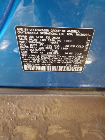 1V2KE2CA0RC213258 - 2024 VOLKSWAGEN ATLAS CROS SE BLUE photo 14