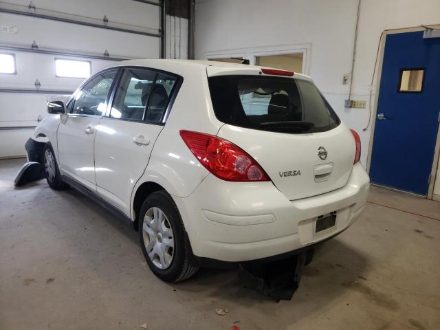 3N1BC1CP8CK247698 - 2012 NISSAN VERSA S WHITE photo 3