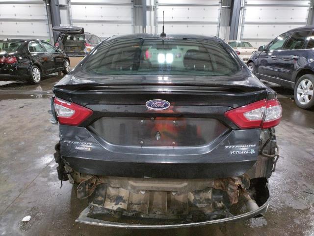 3FA6P0RU8ER324645 - 2014 FORD FUSION TITANIUM HEV BLACK photo 6