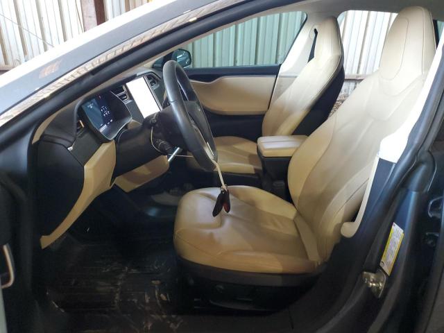 5YJSA1H11EFP42442 - 2014 TESLA MODEL S GRAY photo 7