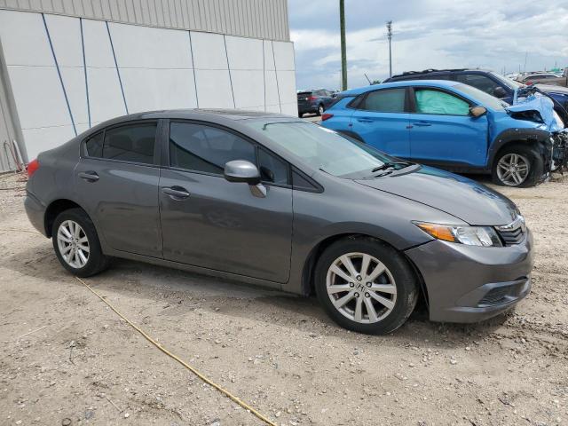 2HGFB2F96CH541822 - 2012 HONDA CIVIC EXL GRAY photo 4