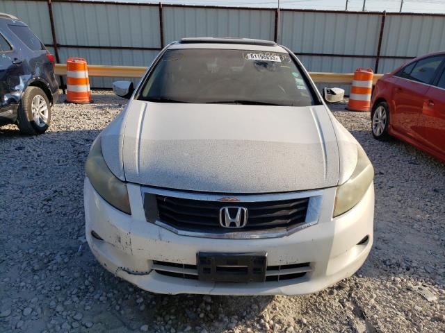 1HGCP36829A024817 - 2009 HONDA ACCORD EXL WHITE photo 5