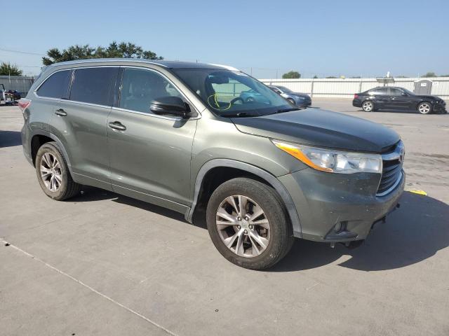 5TDKKRFH1ES007225 - 2014 TOYOTA HIGHLANDER XLE GRAY photo 4