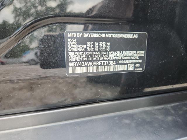 WBY43AW08RFT37384 - 2024 BMW I4 EDRIVE 35 BLACK photo 12
