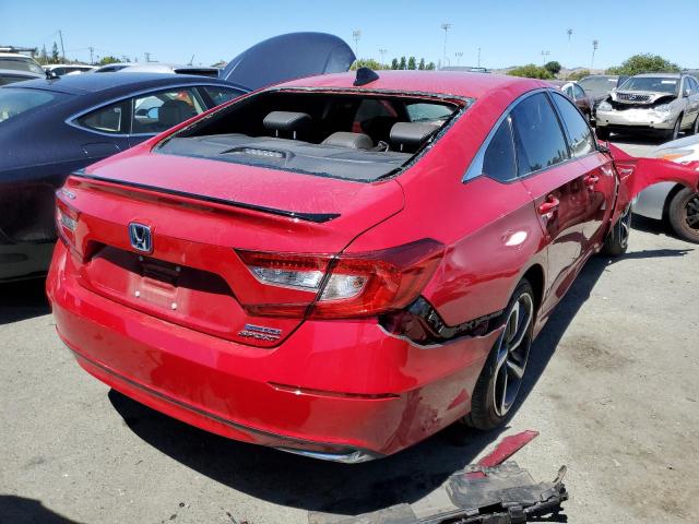 1HGCV3F28NA000646 - 2022 HONDA ACCORD HYBRID SPORT RED photo 3