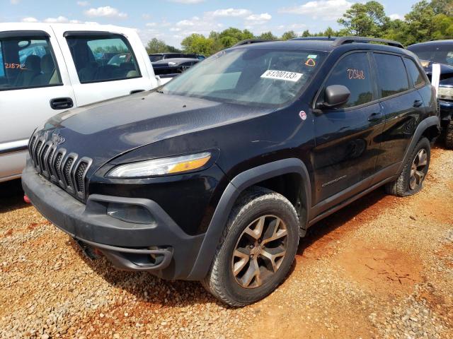 1C4PJMBS0EW170221 - 2014 JEEP CHEROKEE TRAILHAWK BLACK photo 1