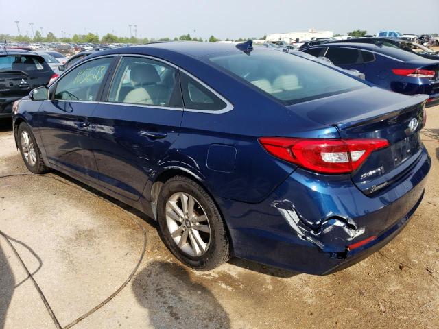 5NPE24AF3HH438374 - 2017 HYUNDAI SONATA SE BLUE photo 2