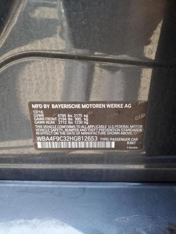WBA4F9C32HG812653 - 2017 BMW 430XI GRAN COUPE GRAY photo 12
