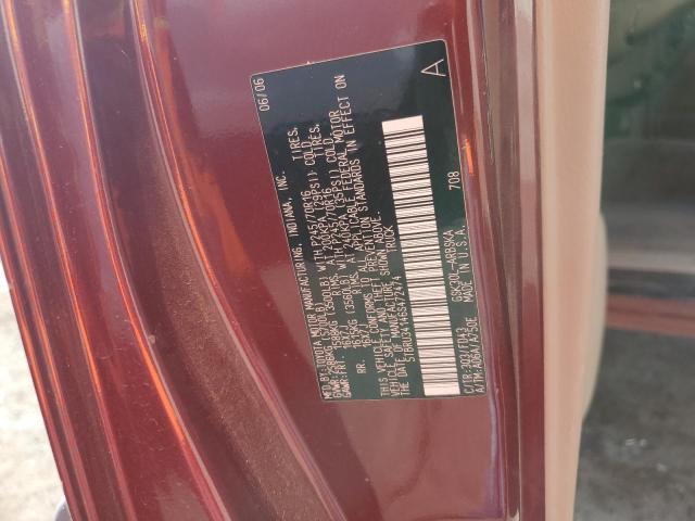 5TBRU34146S472474 - 2006 TOYOTA TUNDRA ACCESS CAB SR5 RED photo 12