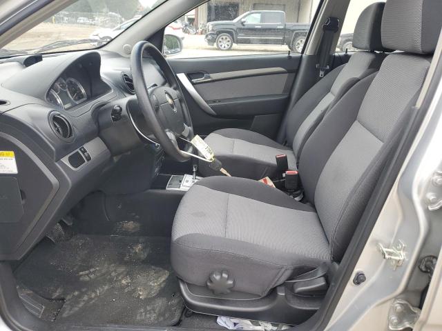 KL1TD66E89B621924 - 2009 CHEVROLET AVEO LS SILVER photo 7