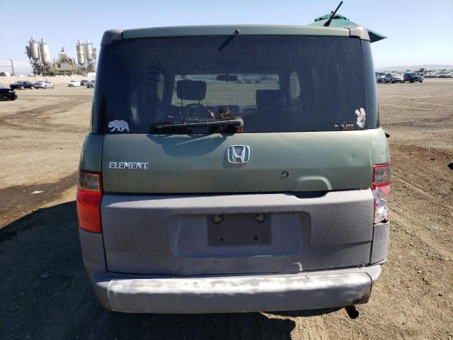 5J6YH28593L000440 - 2003 HONDA ELEMENT EX GREEN photo 6