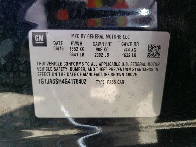 1G1JA6SH4G4178402 - 2016 CHEVROLET SONIC LS 黑色 照片 13