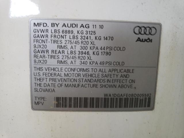 WA1DGAFE0BD005582 - 2011 AUDI Q7 PRESTIGE WHITE photo 13