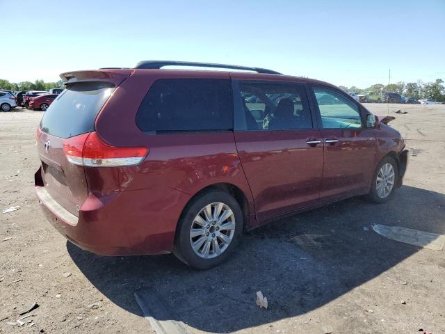 5TDDK3DC2DS063850 - 2013 TOYOTA SIENNA XLE BURGUNDY photo 3