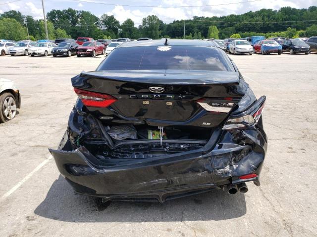 4T1T11AK9NU702426 - 2022 TOYOTA CAMRY SE BLACK photo 6