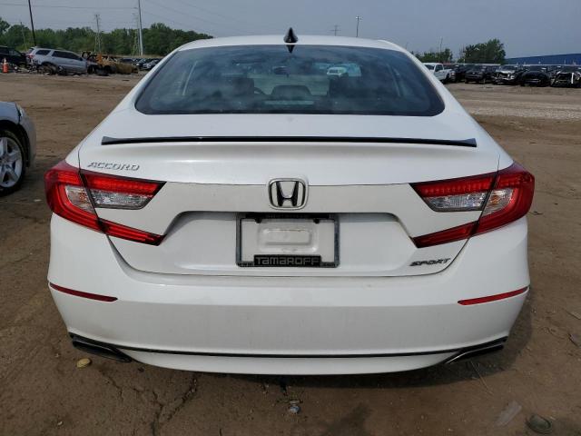 1HGCV1F31NA048471 - 2022 HONDA ACCORD SPORT WHITE photo 6