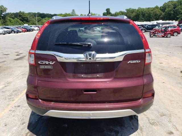 5J6RM4H73FL106139 - 2015 HONDA CR-V EXL MAROON photo 6