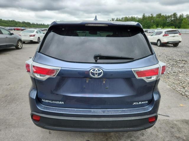 5TDJKRFH5GS326917 - 2016 TOYOTA HIGHLANDER XLE Azul foto 6