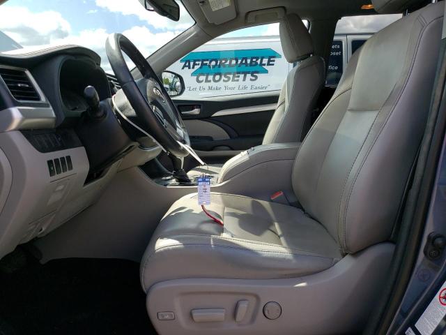 5TDJKRFH7FS220404 - 2015 TOYOTA HIGHLANDER XLE BLUE photo 7