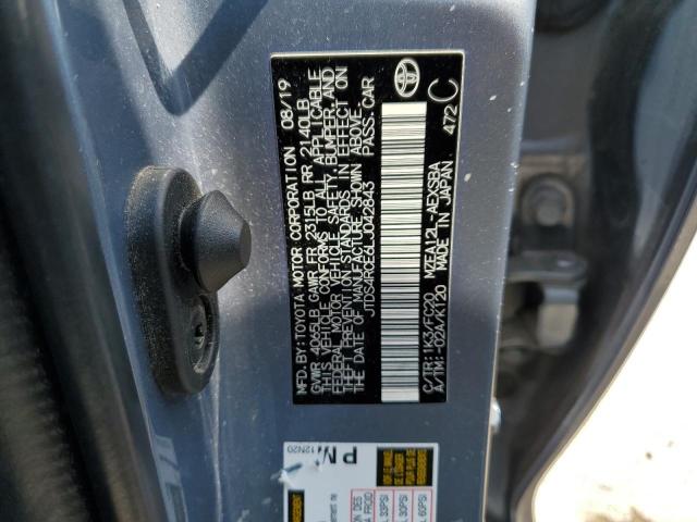 JTDS4RCE6LJ042843 - 2020 TOYOTA COROLLA SE Blau Foto 12