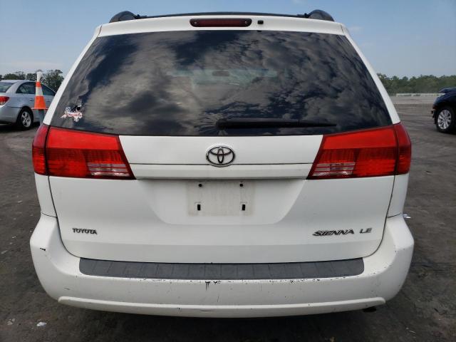 5TDZA23C84S045695 - 2004 TOYOTA SIENNA CE WHITE photo 6