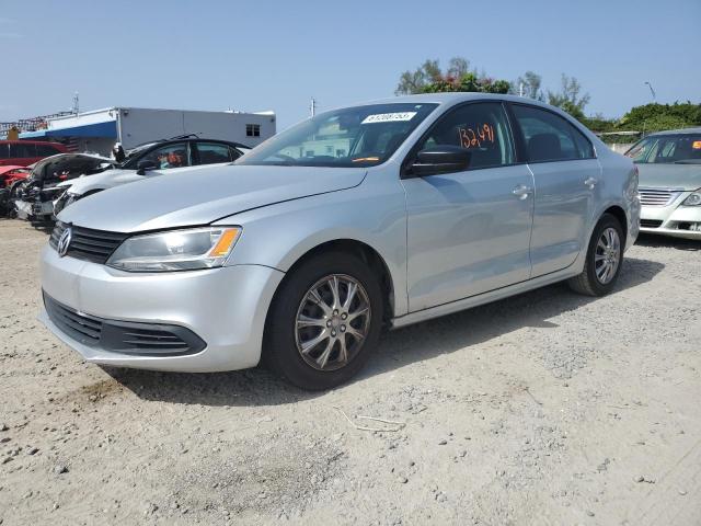 3VW2K7AJ0BM307541 - 2011 VOLKSWAGEN JETTA BASE فضي صورة 1