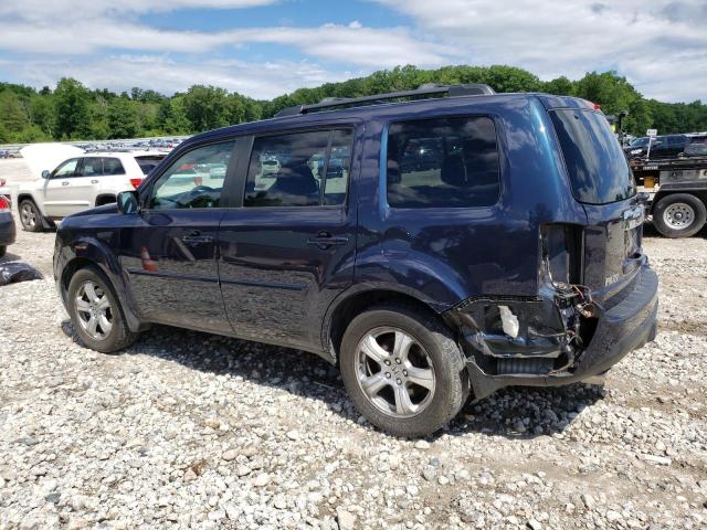 5FNYF4H63CB051855 - 2012 HONDA PILOT EXL BLUE photo 2