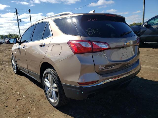 2GNAXYEXXK6306239 - 2019 CHEVROLET EQUINOX PREMIER BROWN photo 3