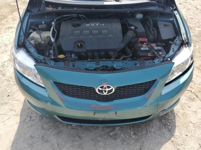 2T1BU4EE9AC368435 - 2010 TOYOTA COROLLA BASE TEAL photo 11