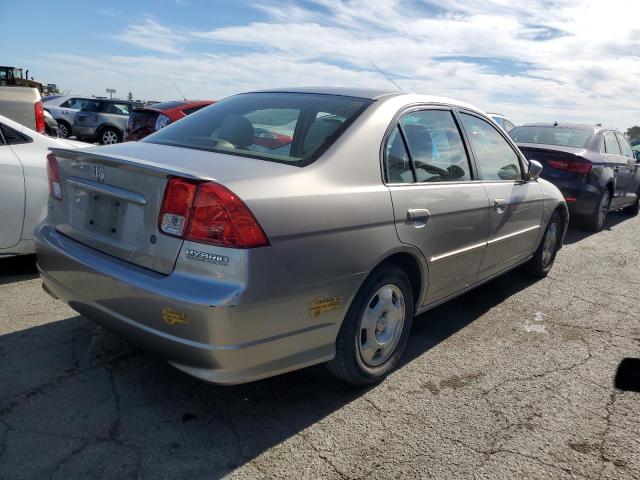 JHMES966X5S010643 - 2005 HONDA CIVIC HYBRID GRAY photo 3