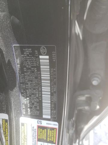 4T1K61AK7LU314976 - 2020 TOYOTA CAMRY XSE أسود صورة 12