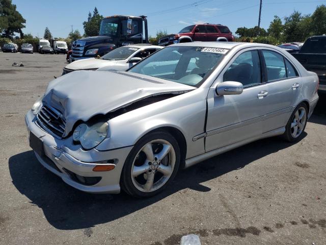 WDBRF40J85F689312 - 2005 MERCEDES-BENZ C 230K SPORT SEDAN SILVER photo 1