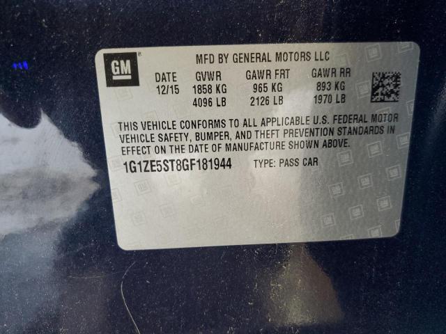 1G1ZE5ST8GF181944 - 2016 CHEVROLET MALIBU LT BLUE photo 12