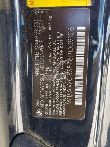 WBAWC33578PD09106 - 2008 BMW 328 BLUE photo 10