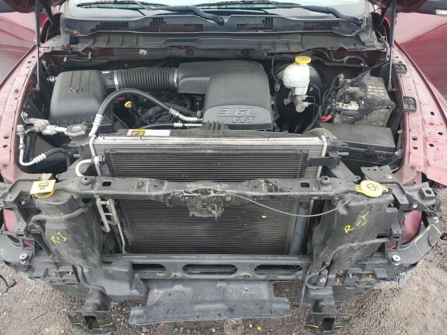 1C6RR6LG7JS245335 - 2018 RAM 1500 SLT ბურგუნდია ფოტო 11