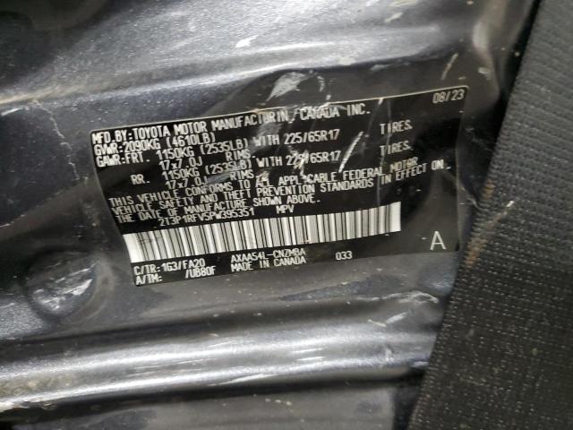 2T3P1RFV5PW395351 - 2023 TOYOTA RAV4 XLE BLACK photo 13