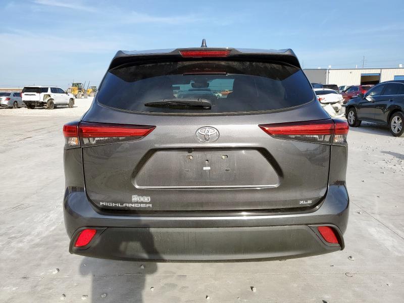 5TDGZRAH1LS005528 - 2020 TOYOTA HIGHLANDER XLE SILVER photo 6