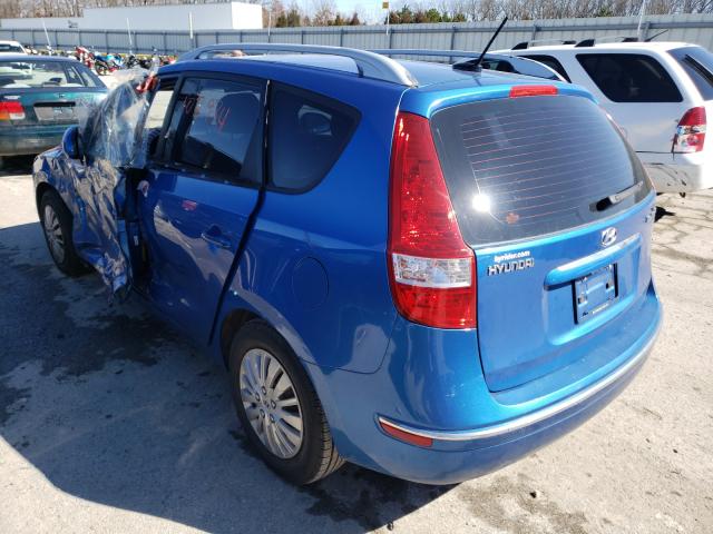 KMHDC8AE1BU124822 - 2011 HYUNDAI ELANTRA TO GLS BLUE photo 3