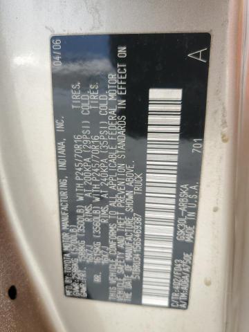 5TBRU34156S469387 - 2006 TOYOTA TUNDRA ACCESS CAB SR5 GOLD photo 12