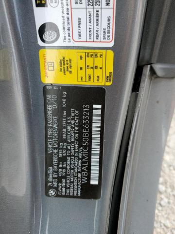 WBALM1C50BE633213 - 2011 BMW Z4 SDRIVE35IS GRAY photo 12