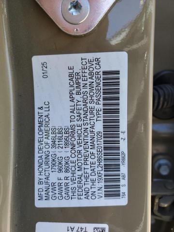 19XFL2H86SE017029 - 2025 HONDA CIVIC SPORT Қоңыр фото 12