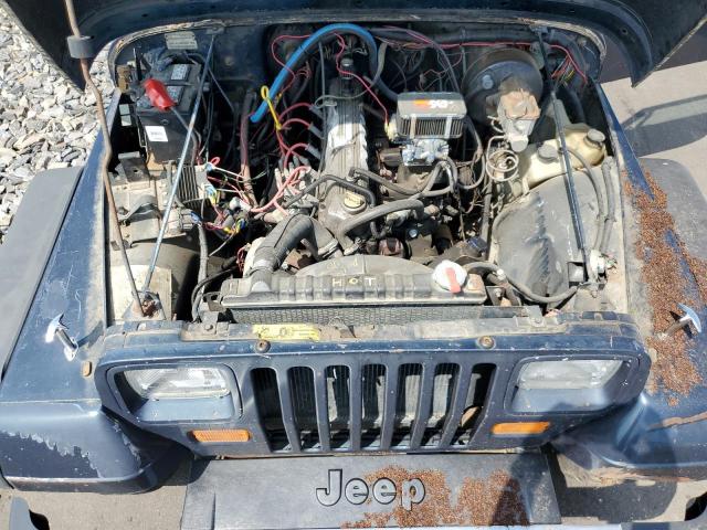 2BCCV8115HB529458 - 1987 JEEP WRANGLER BLUE photo 11