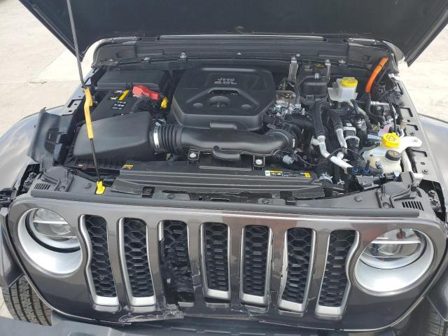 1C4JJXP62NW190957 - 2022 JEEP WRANGLER U SAHARA 4XE GRAY photo 11