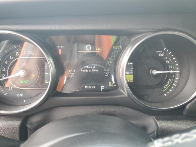 1C4JJXP62NW190957 - 2022 JEEP WRANGLER U SAHARA 4XE GRAY photo 9