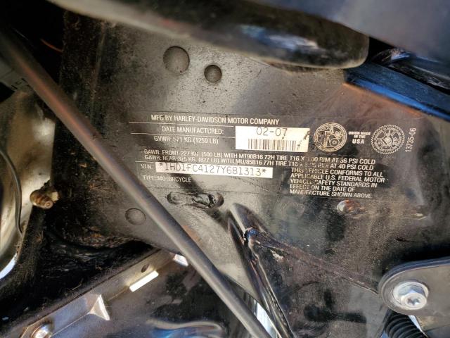 1HD1FC4127Y681313 - 2007 HARLEY-DAVIDSON FLHTCUI 黑色 照片 9