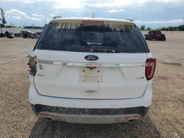 1FM5K8D84GGD00068 - 2016 FORD EXPLORER XLT WHITE photo 6